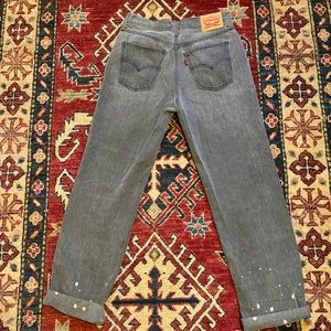 Grey/Black Womens Levi Jeans